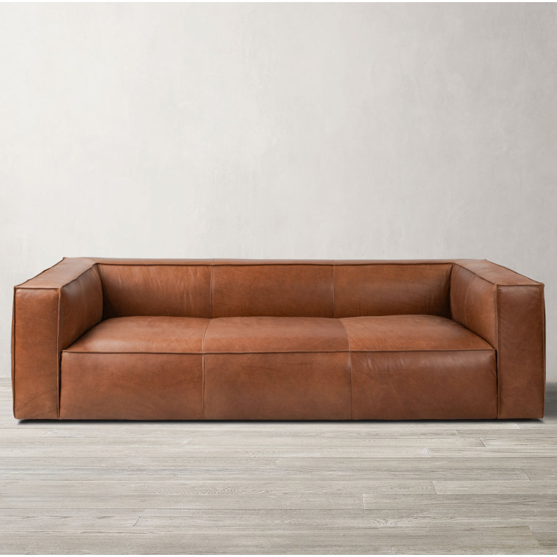 Wayfair Open Box Leather Sofa
